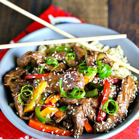 Pepper Steak Stir Fry