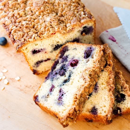 Lemony Blueberry Muffin Bread
