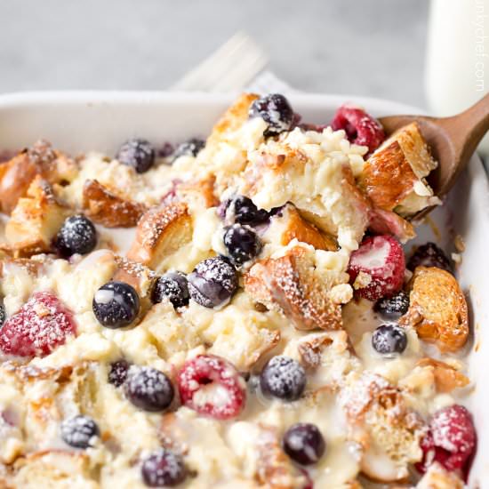 Berry Overnight Croissant Bake