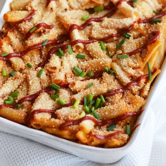Vegan Kimchi Mac n Cheese
