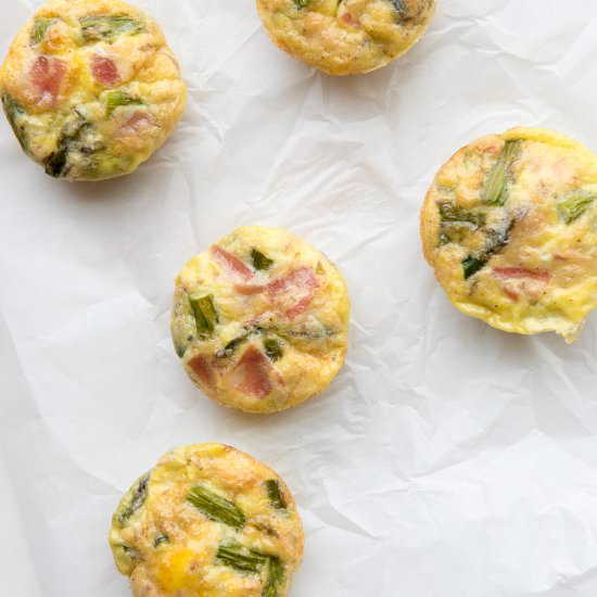 Asparagus and Pancetta Egg Muffins