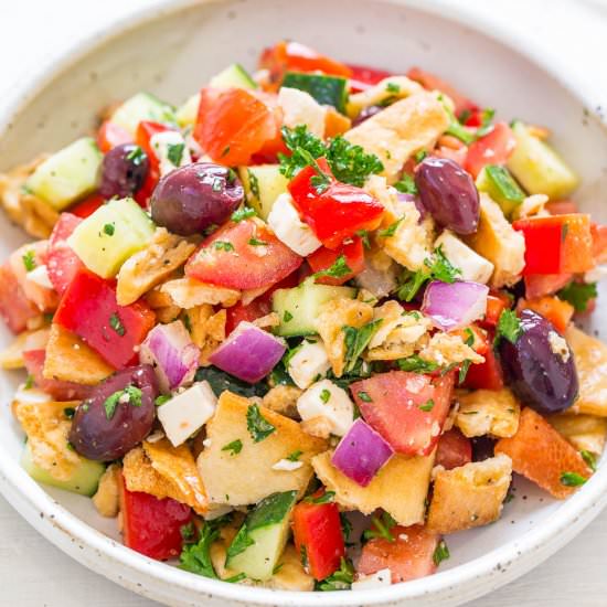 Greek Pita Chip Salad