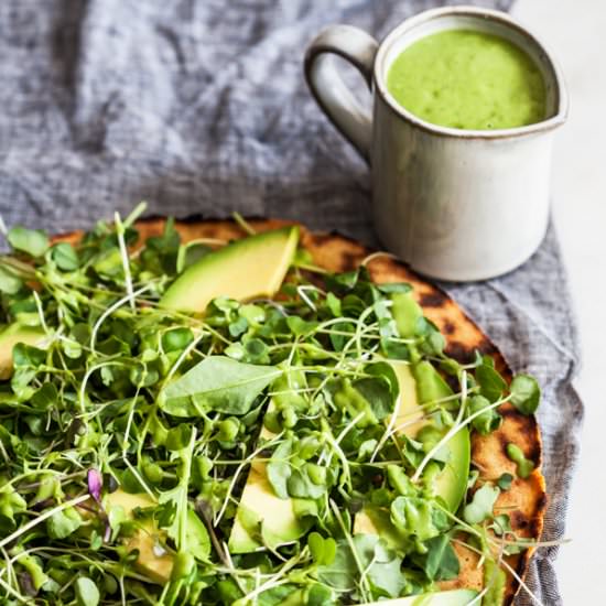 Green Goddess Spring Socca