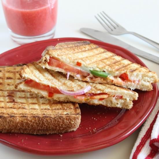 Vegetable cheese sandwich