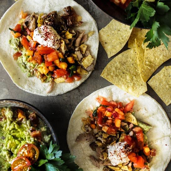 Crispy Lemongrass Chicken Tacos