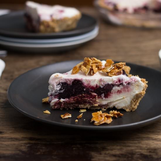 Cherry & Almond Ice Cream Pie