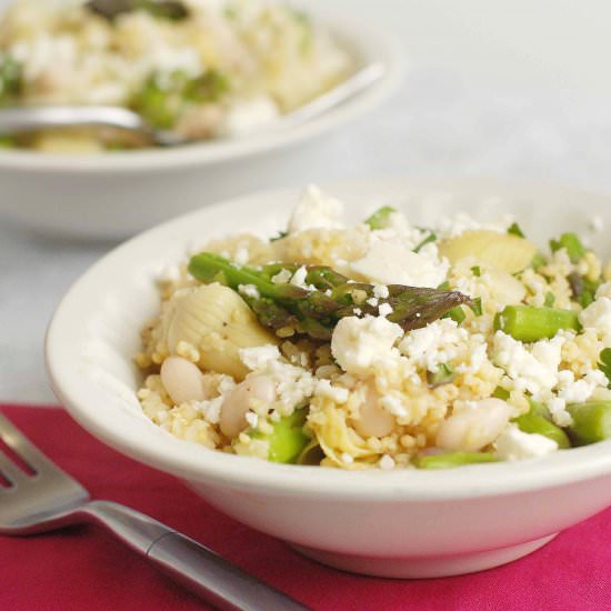 Asparagus Artichoke Millet Bowl