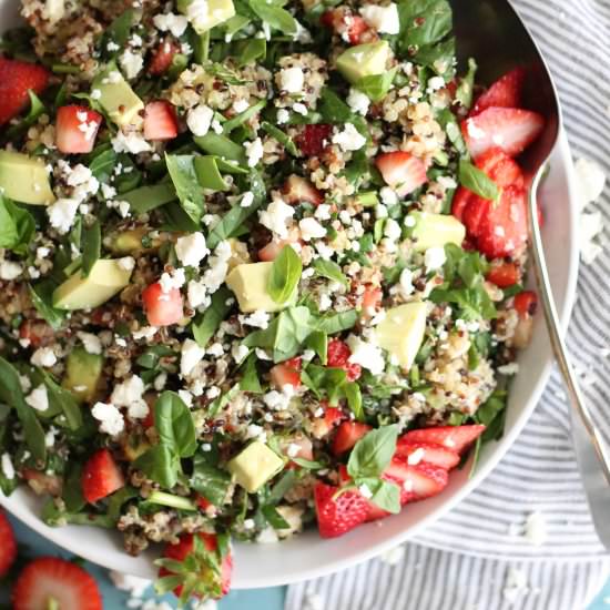 Strawberry Avocado Quinoa Salad