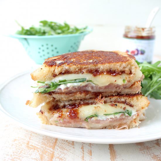 Provolone Prosciutto Grilled Cheese