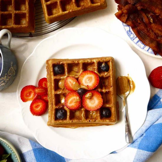 Crispy-On-The-Outside Berry Waffles