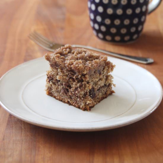 Banana Chocolate Chip Crumb Cake