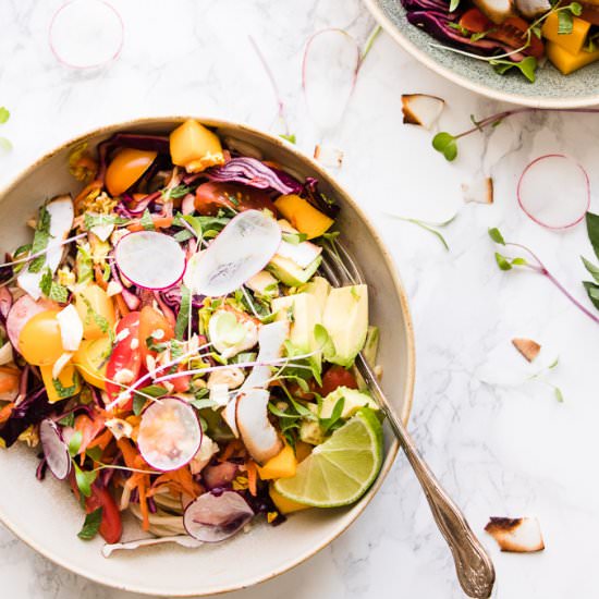 Coconut Mango Noodle Salad