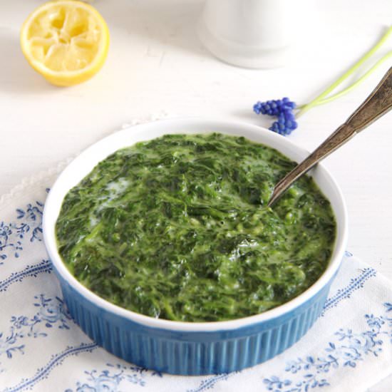 Spinach in Béchamel Sauce