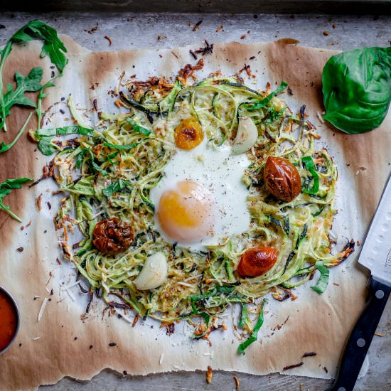 Baked Parmesan Zucchini Hash