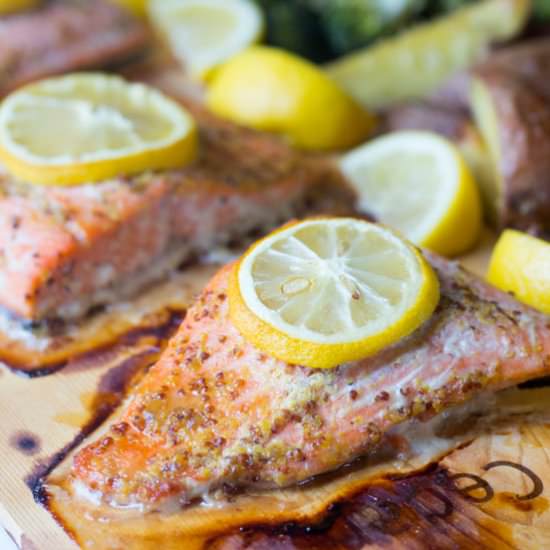 Cedar Plank Salmon & Veggies