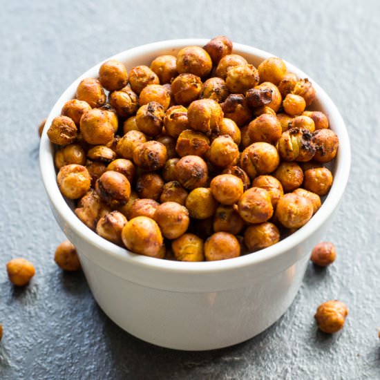 Crispy, Smoky, Air Fried Chickpeas