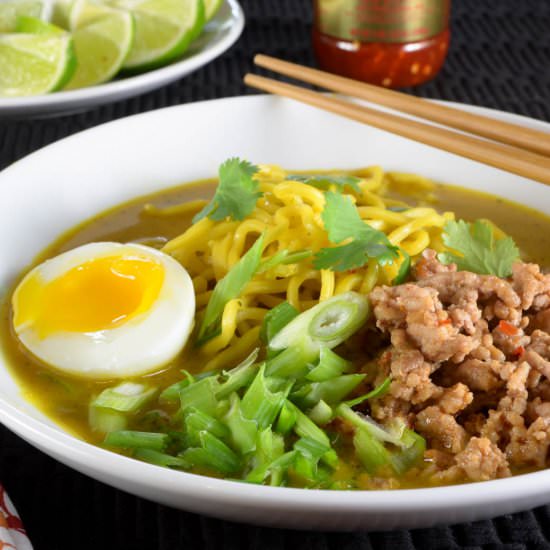 Spicy Pork Thai Coconut Ramen