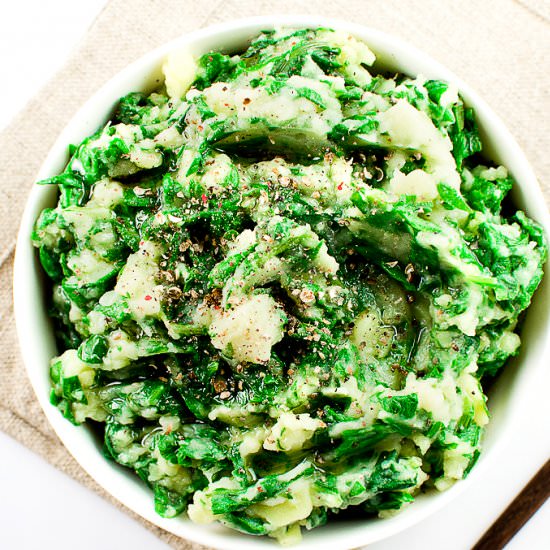 Spinach Mashed Potatoes