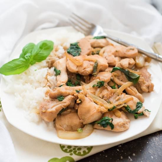 Spicy Thai Basil Chicken
