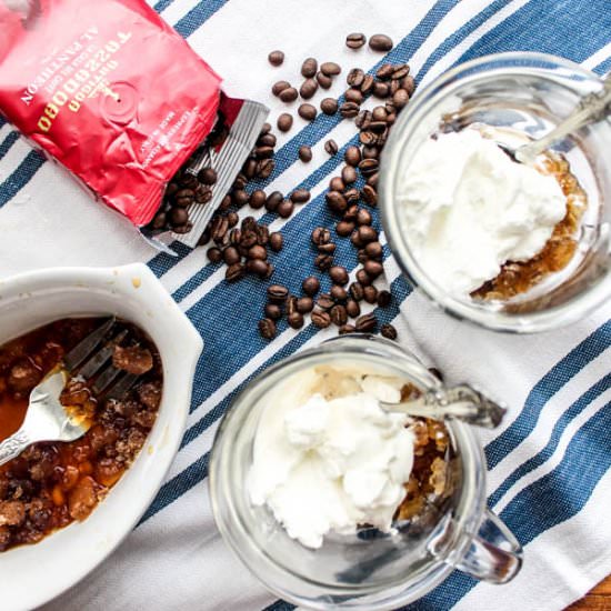 Coffee Granita with Whipped Cream