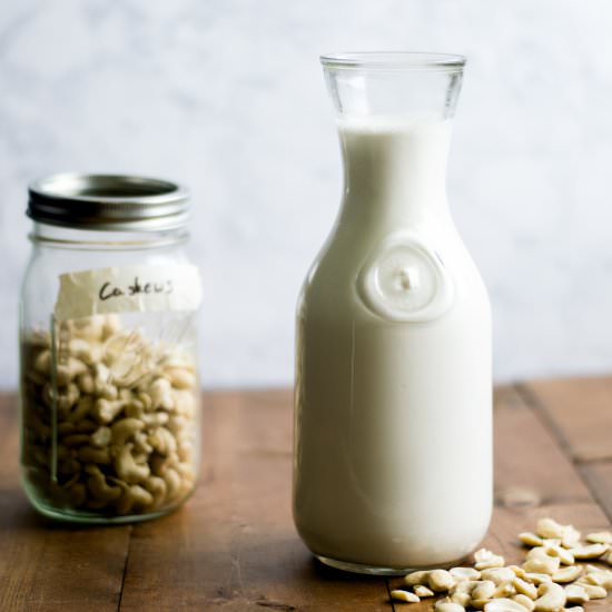 Homemade Cashew Milk
