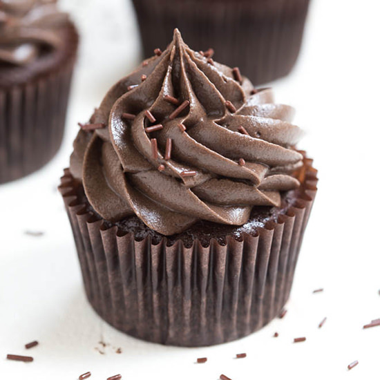 Flourless Mexican Chocolate Cupcake