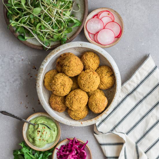 Spicy Sweet Potato Falafel