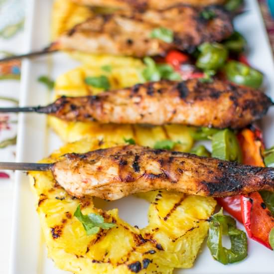 Caribbean Jerk Chicken Skewers