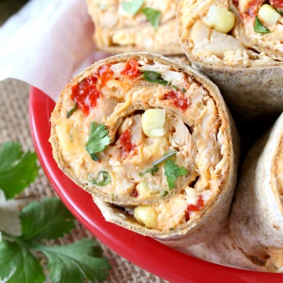 Fiesta Beer Cheese Pinwheels