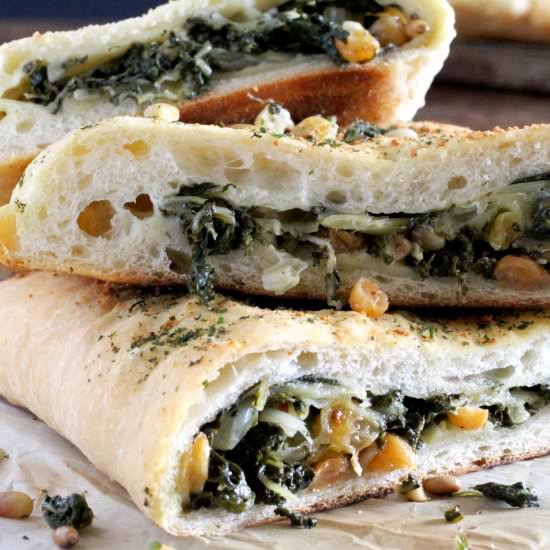 Swiss Chard Mozzarella Calzone