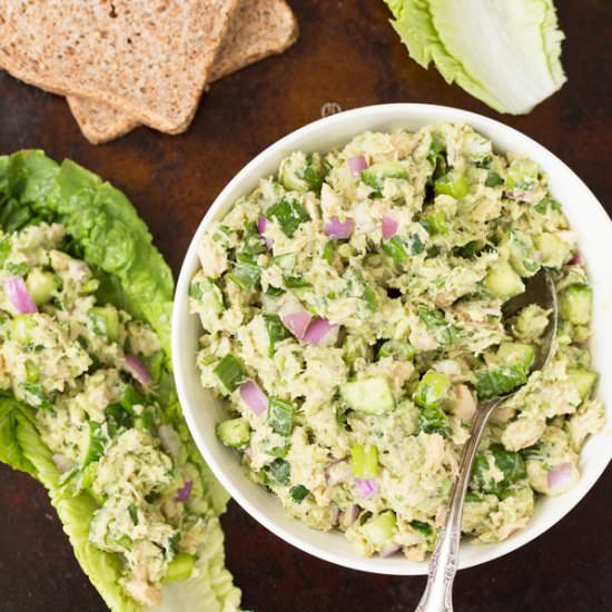 Avocado Veggie Tuna Salad