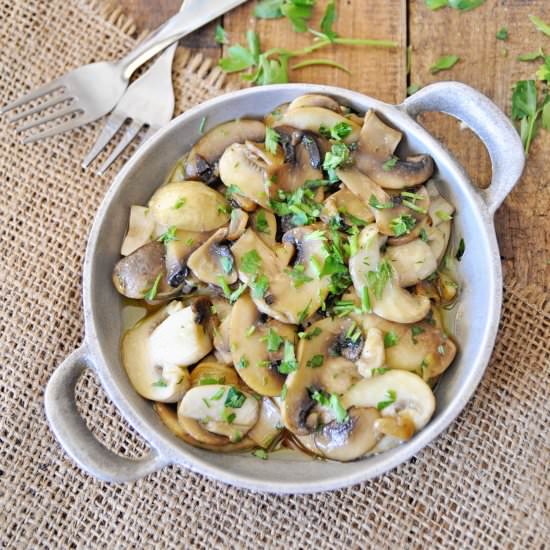 Sauteed Garlic Mushrooms