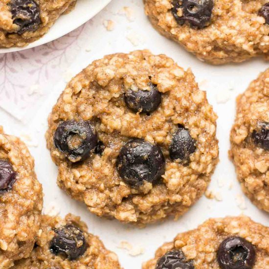 Blueberry Banana Oatmeal Cookies