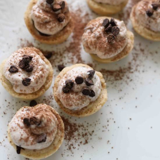 Chocolate Chip Cannoli Tartlets