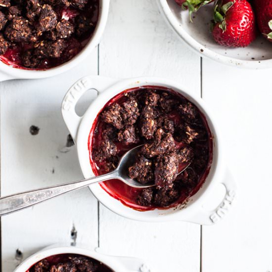 Mini Strawberry Chocolate Crisps
