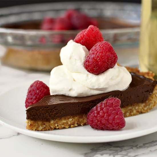 Chocolate Tart with Graham Cracker-