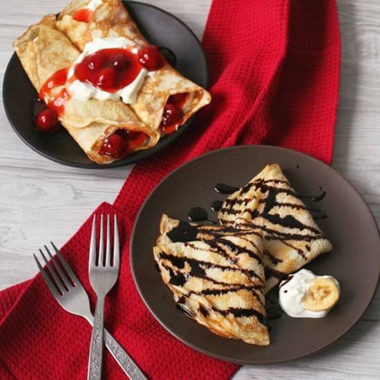 Shortcut Pancake Mix Crepes