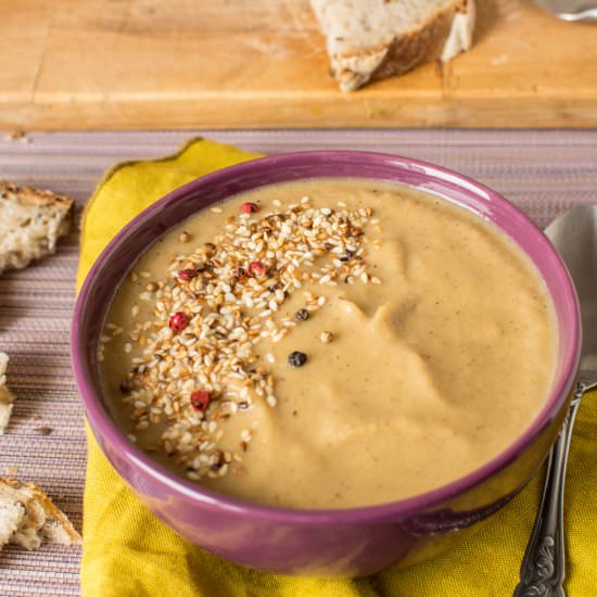 Roasted Parsnip Creamy Soup