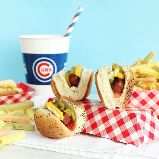 Mini Chicago Style Hot Dogs