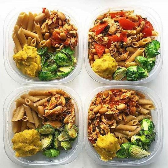 Tomato Spinach Shredded Chicken Bowl