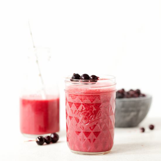 Coconut Blackcurrant Smoothie
