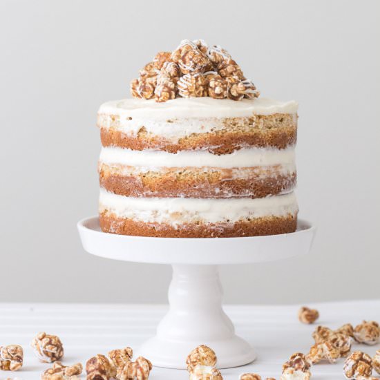 Cinnamon Bun Popcorn Cake