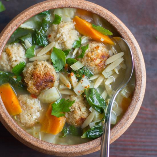 Vegan Italian Wedding Soup