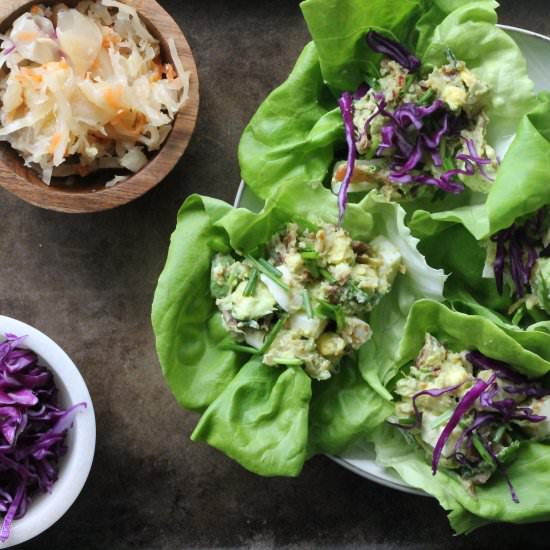 Egg Salad with Kimchi