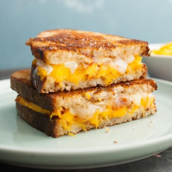 Chili, Mango, & Brie Grilled Cheese