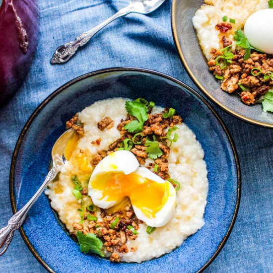 Congee with Spicy Ground Pork