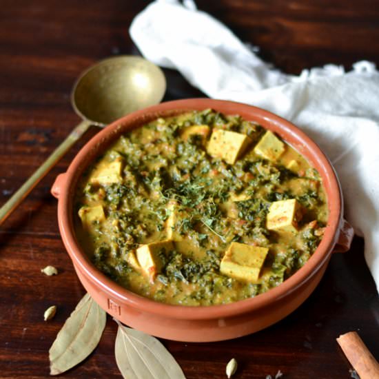 Indian Kale Tofu Curry