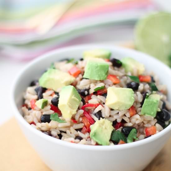 Fiesta Brown Rice Salad