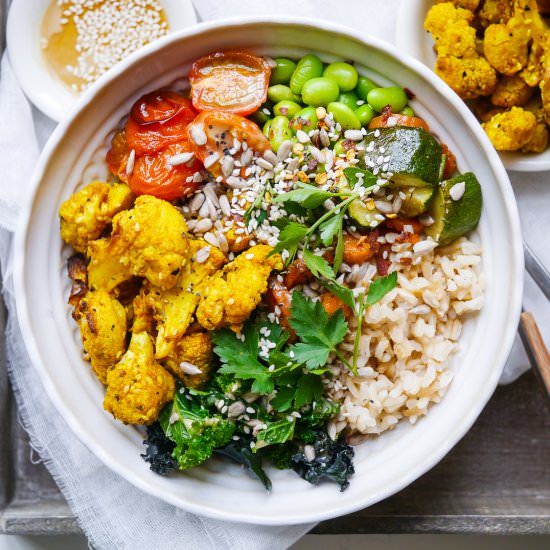 Turmeric Cauliflower Buddha Bowls