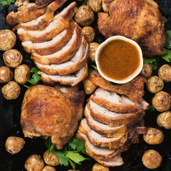 Roast Turkey with Chipotle Gravy